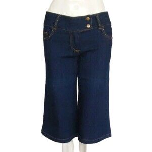 new F&F Capri Jeans, 3, Low Rise, Embroidered/Stud Pockets, Zipper, VINTAGE